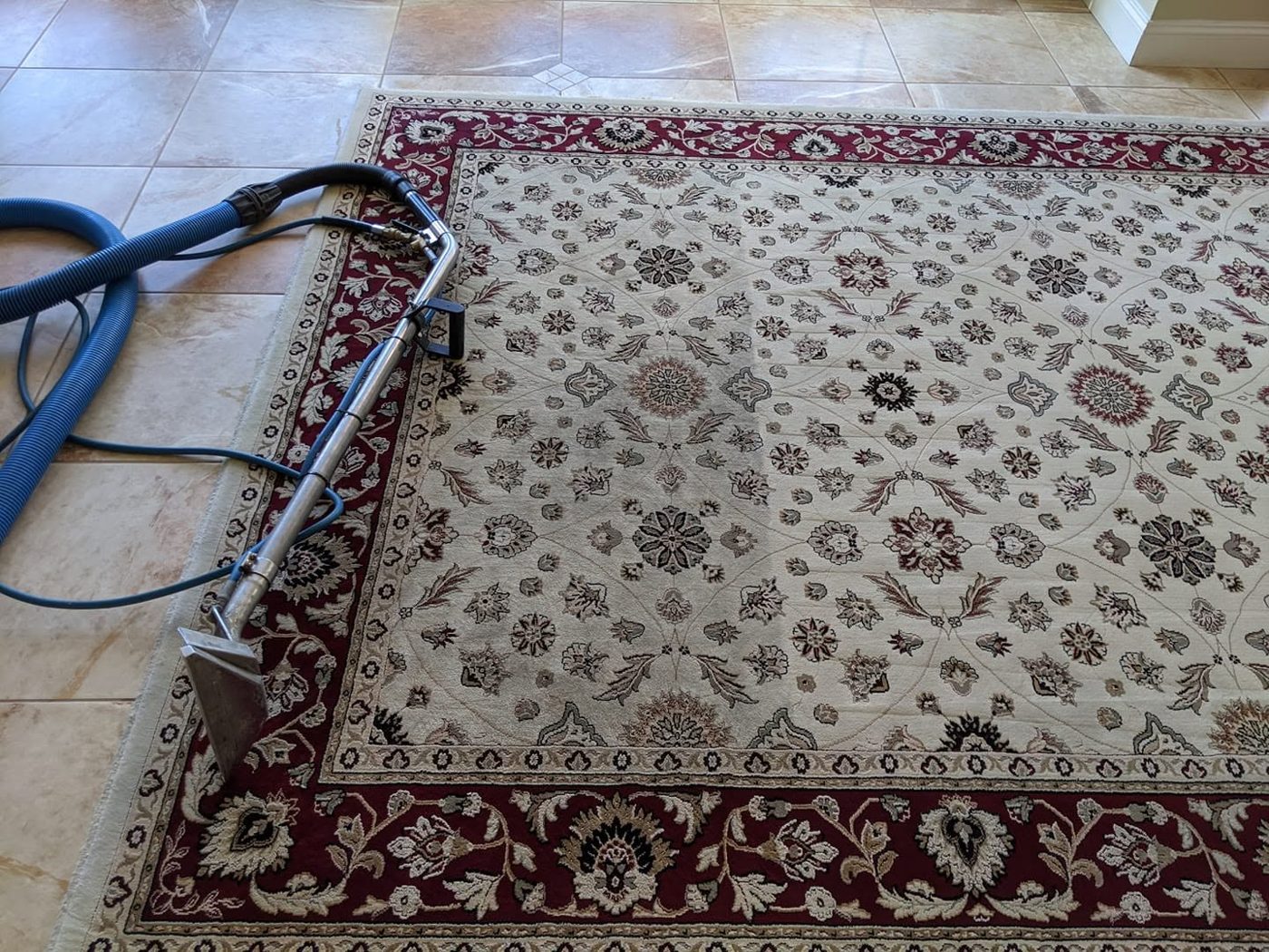 Area rug restored