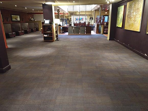 Commercial carpet cleaning result