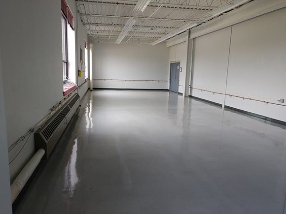 Commercial carpet cleaning project