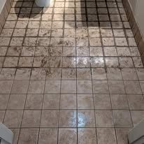 Tile floor cleaning