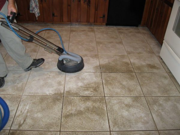 Restored tile floor